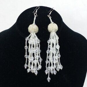 Chandelier Tassel Beaded Earrings